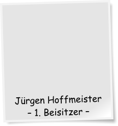 Jürgen Hoffmeister – 1. Beisitzer –